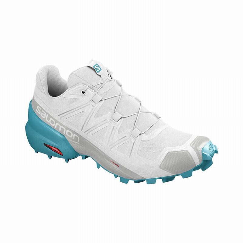 Salomon SPEEDCROSS 5 Zapatillas Trail Running Mujer - Blancas - Colombia (06782-HOXM)